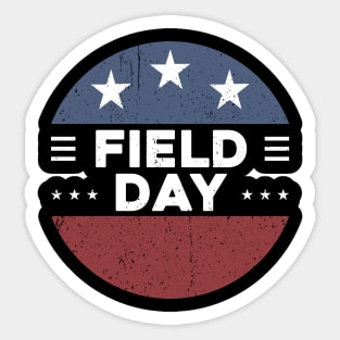 Vintage Field Day Last Day of School Boy Girl Kid Sticker